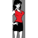 Fujiko-Lupin the third Original Monkey Punch picture, vertical format