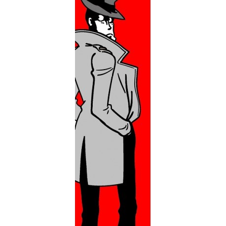 Zenigata-Lupin III - Stampa verticale Ritoccata a Mano Monkey Punch Originale