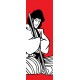 Goemon-Lupin III - Stampa verticale Ritoccata a Mano Monkey Punch Originale