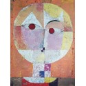 Klee "Senecio", Vertical Ready-to-hang picture in 100% cotton Canvas or Large variety of size and material.