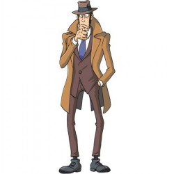 Zenigata, Sagoma a figura intera del famoso Personaggio della Serie Televisiva Lupin III