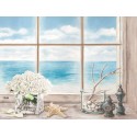 Dellal "Memories of the Ocean", Desiderable Fine Art Picture with Landscape view from Window