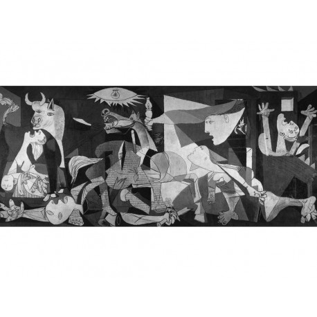 Picasso Pablo -"Guernica" stampa su pannello ecologico 130x60 pronto da appendere