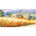 Luigi Florio - "Casa in collina" high quality print on Canvas or Paper