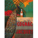 Camille Bouchet - Cognac Jacquet ca. 1930 Quadro Vintage con Stampa Fine Art su Canvas o Carta.
