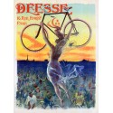 Anonymous Bicycle Déesse, 1898 Quadro Vintage con Stampa Fine Art su Canvas o Carta.