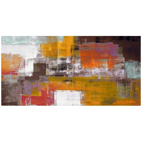 The Desert - Alessio Aprile - Quadro Astratto stilizzato dai colori vivaci, Stampa Fine Art su Tela Canvas
