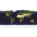 NASA-La Terra di Giorno.Bellissimo Quadro con Vista sul Mondo dallo Spazio, Canvas o Poster