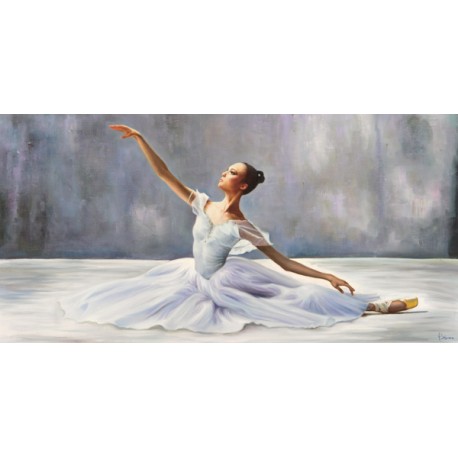 Ballerina,Pierre Benson - Quadro con Danzatrice Classica per Soggiorno o Camera da Letto.Misure e Supporti Diversi