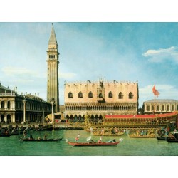 Canaletto-The Bucintoro at The Molo.Stampa Museale ad Alta Risoluzione su Supporti Diversi e Misure a Scelta