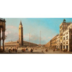 Canaletto.Piazza San Marco Looking South and West-Stampa Museale ad Alta Risoluzione. Supporti e Misure a Scelta