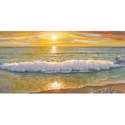 Galasso- Evening Wave High Resolution Canvas Canvas and Matte Retouching Possibilities