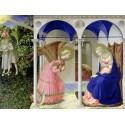 Annunciation,Beato Angelico-Ready-to-hang picture, cotton Canvas or Art Poster