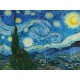 Vincent Van Gogh The Starry Night -Stampa ad Alta Risoluzione su Supporti Diversi con Misure a Scelta