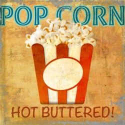 Pop Corn,Skip Teller-Immagine di Design su Canvas,Poster o Quadro Finito, Misure a scelta