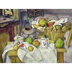 Paul Cezanne,Still Life with Basket - High Quality Art Picture for Home Decor with "On Demand" Standards