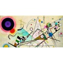 Wassily Kandinsky - Composition VIII Quadro Pronto con Stampa Fine Art per Soggiorno, Ufficio ed altro