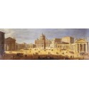 Gaspar Van Wittel,San Pietro Square in Rome. On Demand Picture for Home Decor Use