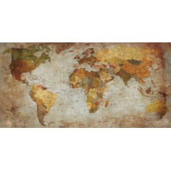 Joannoo,Anima Mundi-Awesome On Demand picture with ancient world map in a Shabby Chic style